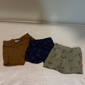 Carter's / Garanimals Kids' Shorts Trio - Tan, Navy, and Olive